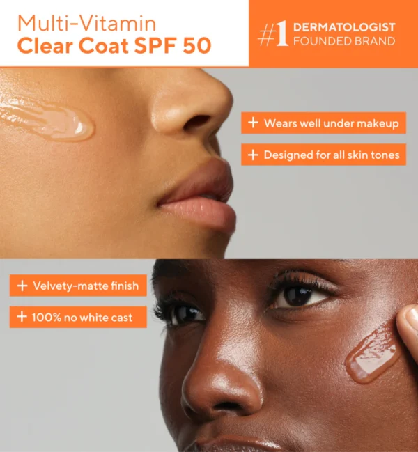 Multi Vitamin Clear Coat Broad Spectrum SPF50